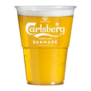 Carlsberg fadølskrus i Plast